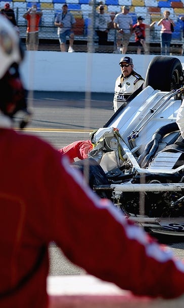 Swan Racing cars wreck in practice